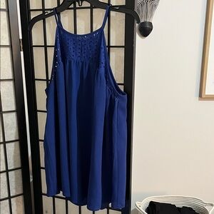 Blue Sleeveless Top